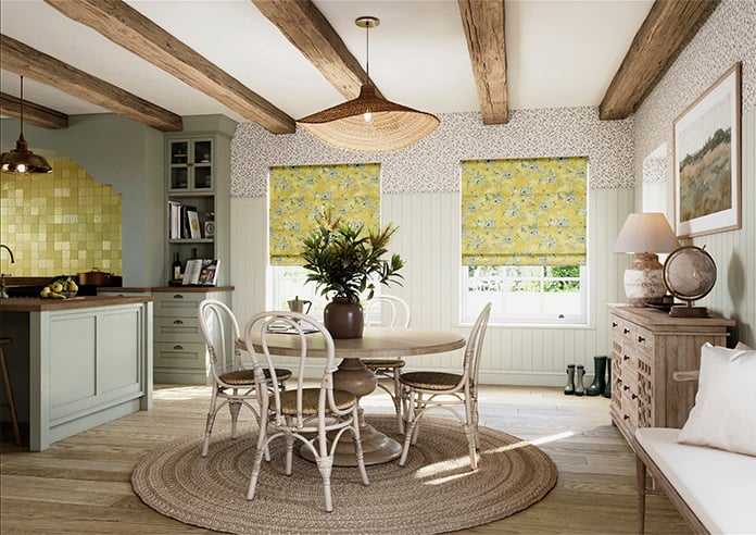 Finch Toile, Buttercup - Roman Blind - Image 7